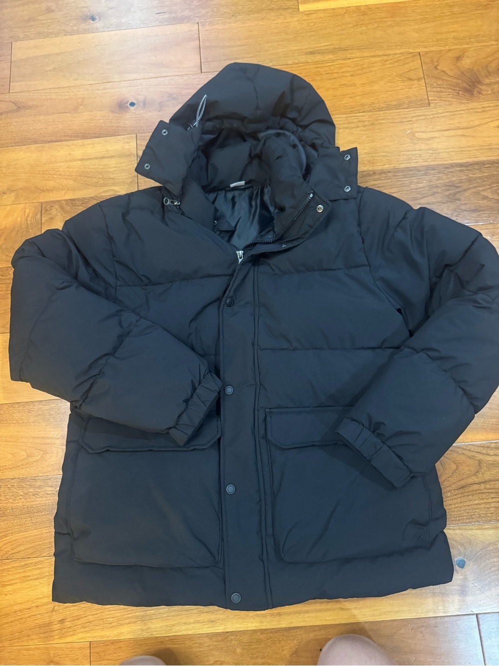 Ozark Trail Black Hooded Puffer Jacket